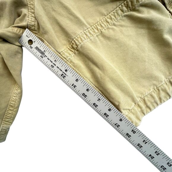 Abercrombie Fitch Cargo Shorts Men 38 Khaki Tan Heavy Distressed Paratrooper Y2K - Picture 12 of 14